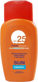 Sun Energy Эмульсия для загара c маслом ШИ. SPF 25